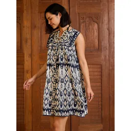 Pink Paprika by SASSAFRAS Women Abstract Printed Fit & Flare Dress image 5