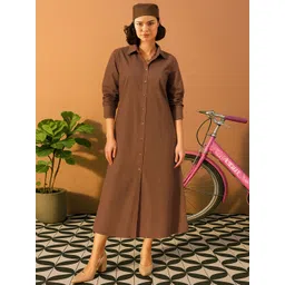pink paprika by sassafras Women Maxi Brown Full Length Dress-picture-38