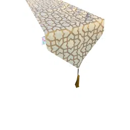 Pink Parrot Cream-Colored & Yellow Printed Table Runner-picture-39