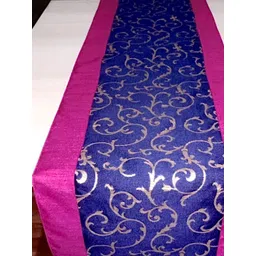 Pinkparrot Blue & Pink Printed Table Runner-image-29