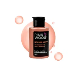 PINK WOOLF Moroccan Clay & Sandalwood Refreshing Face Wash-120ml image 1