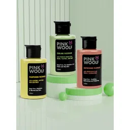 PINK WOOLF Neem Tea Tree French Green Clay Face Wash-120ml-picture-19