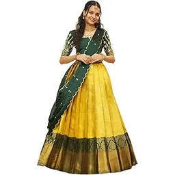pinkbindi Beautiful Semistitch South Indian Half Saree for Women | PL166-picture-30