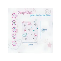 PINKBUNNY White & Blue 5 Pieces Bunny Printed Face Towels image 2