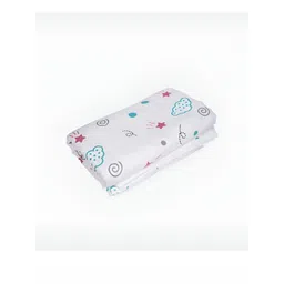 PINKBUNNY White & Blue Cartoon Characters Mild Winter 400 GSM Single Bed Blanket-picture-11