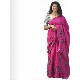 Pinkcity Trade World Floral Printed Pure Cotton Saree-picture-25