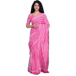Pinkcity Trade World Purple Pure Cotton Printed Sarees-picture-33