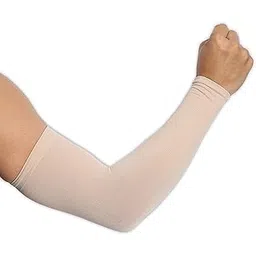 PinKit Beige Arm Sleeves Gloves,Gym Arm Sleeves,Sports Sleeves For Sun Protection or cooling Compression (Pack of 1 Pair, 2 Pcs, Free Size)-picture-38