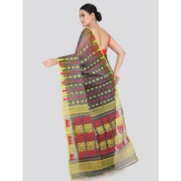 Pinkloom Grey Cotton Woven Saree image 2