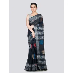 Pinkloom Navy Printed Saree-picture-17