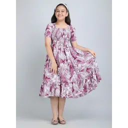 Pinly Floral Crepe Fit & Flare Midi Dress-picture-46