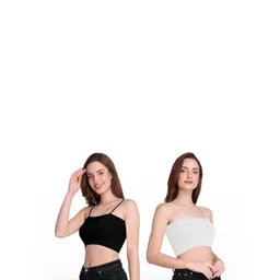 PINOVO Black Cotton Tops-picture-16