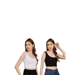 PINOVO Black Cotton Tops-picture-18