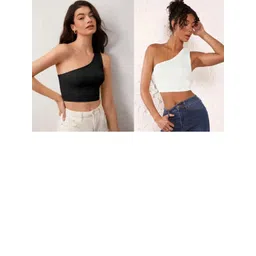 PINOVO Black Cotton Tops-picture-31