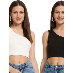 PINOVO Black Cotton Tops-picture-40