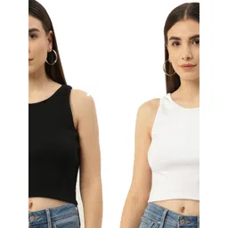 PINOVO Black Cotton Tops-picture-33