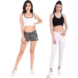 PINOVO Black Cotton Tops-picture-37