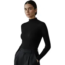 pinovo Women’s Soft Stretch Turtleneck – Cozy Cotton-Blend Fitted Winter Sweater with Long Sleeves, High Neckline & Flexible Knit Ideal for Layering, Travel, Work & Casual Cold-Weather Fashion-picture-26