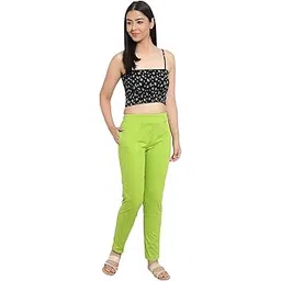 pinovo Women's Straight FIT Cotton Pants/Trousers-picture-50