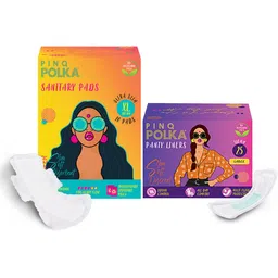pinq polka Premium Cotton Ultra Thin 25(Large)Pantyliners and 10(XL) Sanitary (Combo of 2) Sanitary Pad-picture-19