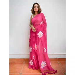 Pionex Floral Printed Pure Cotton Saree-picture-11