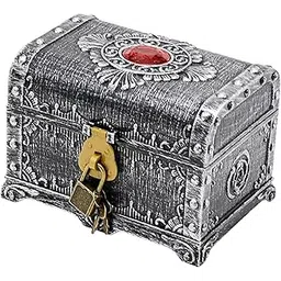 Pirate Treasure Box Collection Storage Box for Kids Pirate Chest Storage Box Ancient Silver| Crafts | Other | Crafts'-image-8