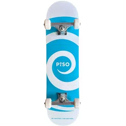 piso Logo Blue Skateboard (Canadian Maple) | Ideal For Beginners | 8 inch x 31.5 inch Skateboard-picture-20