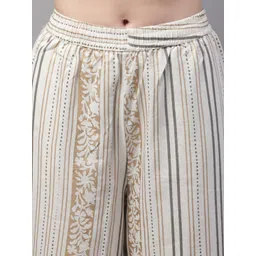 Pistaa Women Ethnic Motifs Printed Cotton Regular Palazzos image 3