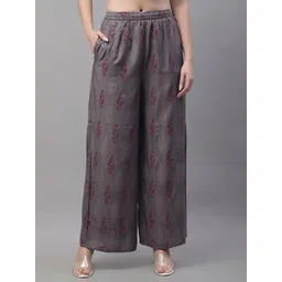 Pistaa Women Floral Printed Flared Palazzos-picture-20