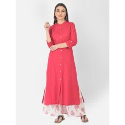 Pistaa Women Pink Layered Kurti with Sharara-picture-29