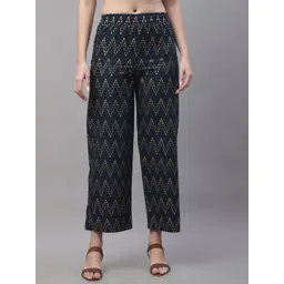 Pistaa Women Printed Cotton Flared Ethnic Palazzos-picture-13