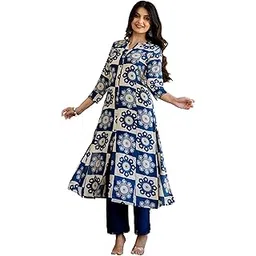 pistaa's Women Floral Printed Cotton Kurta With Palazzos-picture-25