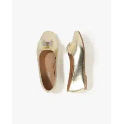 pitter-patter Girls Embellished Bow Accent Ballerinas-picture-44