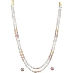 pitti jewels and pearls Pearls Necklace Chain for Women (White)-picture-50