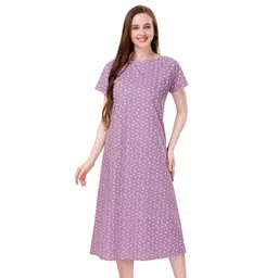 Piu Graphic Heart Printed Midi Nightdress-picture-23