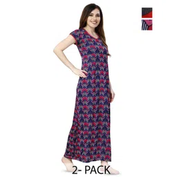 Piu Printed Maxi Nightdress-picture-34