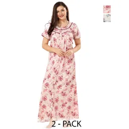 Piu Printed Maxi Nightdress-picture-46