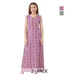 Piu Printed Maxi Nightdress-picture-28