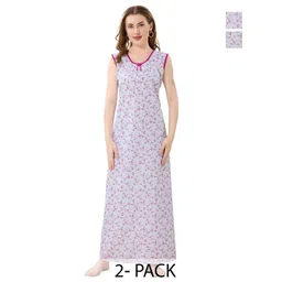 Piu Printed Maxi Nightdress-picture-31