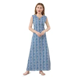 Piu Printed Maxi Nightdress-picture-40