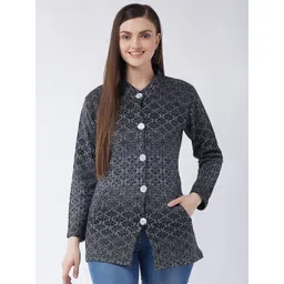 PIVL Women Floral Printed Longline Cardigan Sweater-picture-39