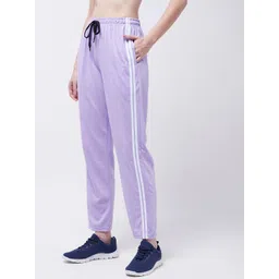 pivl Women Striped Purple Track Pants-picture-14
