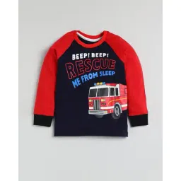 pixie n prince Boy Graphic Nightsuit Set image 2