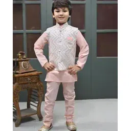 pixie n prince Boys Chevrons Kurta Pyjama Set-picture-39