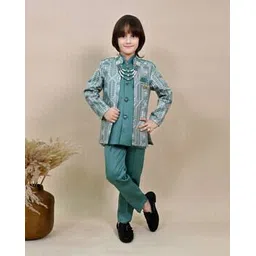 pixie n prince Boys Embroidery Sherwani Set-picture-21