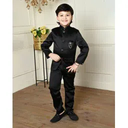 pixie n prince Boys Satin Suit Set-picture-20