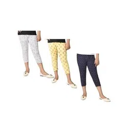 pixie n prince Pack of 3 Quirky Print Slim Fit Capris-picture-27