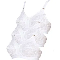 piylu Pack of 3 Women Full Coverage Non Padded Bra-picture-17