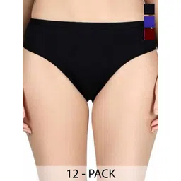 PIYURZ Pack Of 12 Cotton Bikini Briefs-picture-42