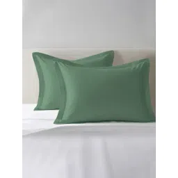 Pizuna Hedge Green Cotton Pillow Covers - Set of 2-picture-16